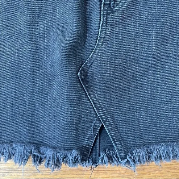 NEW Madewell Rigid Denim A Line Skirt Black K4918 Size 23 NWT - Picture 3 of 7